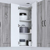 Seinän kulmarcabinett PORTO Harmaa Sonoma 57 x 57 x 100 cm