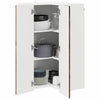 Seinän kulmarcabinett PORTO Vanha puu 57 x 57 x 100 cm