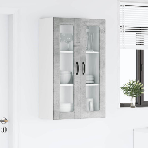 Seinälasi kaappi PORTO Betoni Harmaa 60 x 31 x 100 cm
