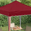 Pop-up Juhlateltta 195 x 195 x 245 cm Burgundi Oxford-kangas