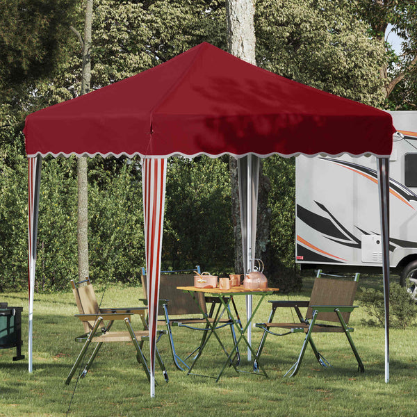 Pop-up Juhlateltta 195 x 195 x 245 cm Burgundi Oxford-kangas