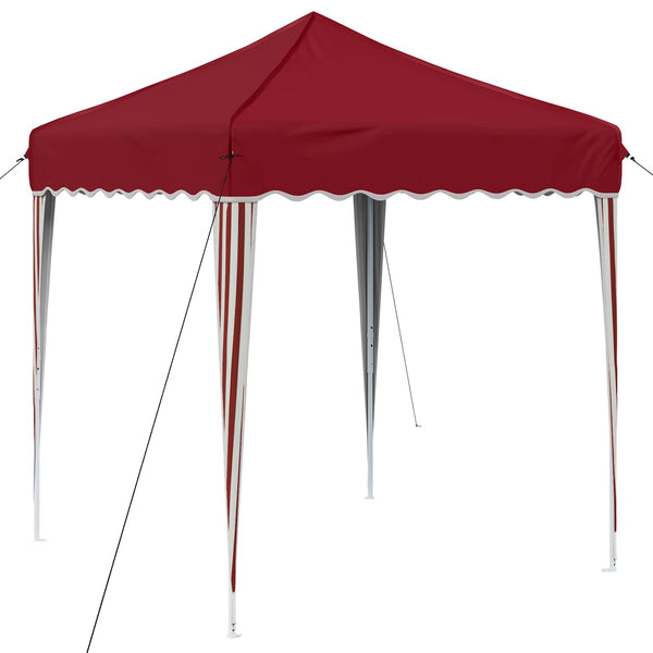 Pop-up Juhlateltta 195 x 195 x 245 cm Burgundi Oxford-kangas