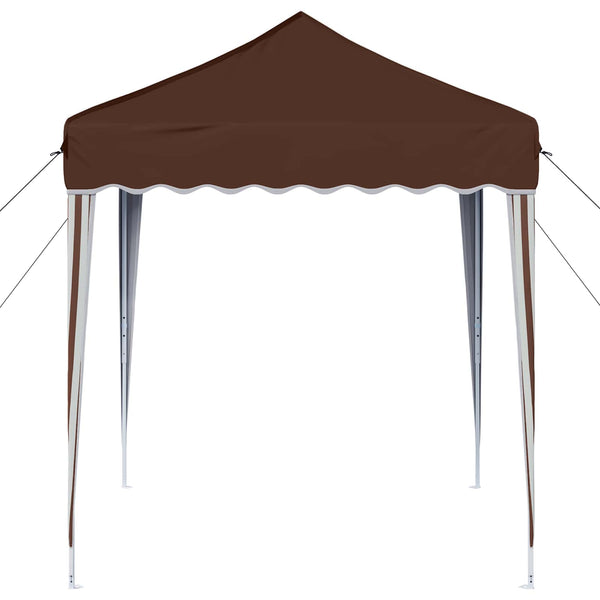 Pop-up Juhlateltta 195 x 195 x 245 cm Ruskea Oxford-kangas