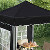 Pop-up Juhlateltta 195 x 195 x 245 cm Antrasiitti Oxford-kangas
