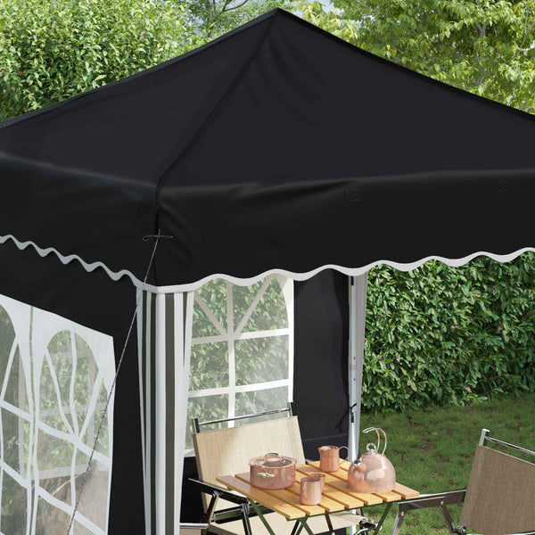 Pop-up Juhlateltta 195 x 195 x 245 cm Antrasiitti Oxford-kangas