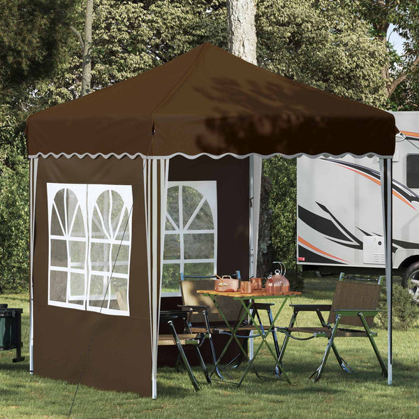 Pop-up Juhlateltta 195 x 195 x 245 cm Taupe Oxford-kangas