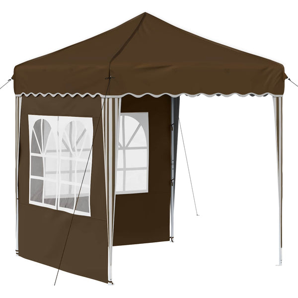 Pop-up Juhlateltta 195 x 195 x 245 cm Taupe Oxford-kangas