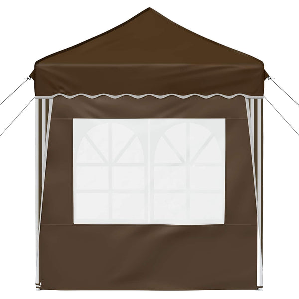 Pop-up Juhlateltta 195 x 195 x 245 cm Taupe Oxford-kangas