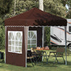 Pop-up Juhlateltta 195 x 195 x 245 cm Ruskea Oxford-kangas