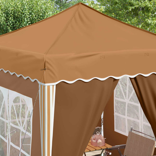 Pop-up Juhlateltta 195 x 195 x 245 cm Beige Oxford-kangas