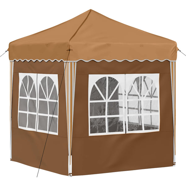 Pop-up Juhlateltta 195 x 195 x 245 cm Beige Oxford-kangas