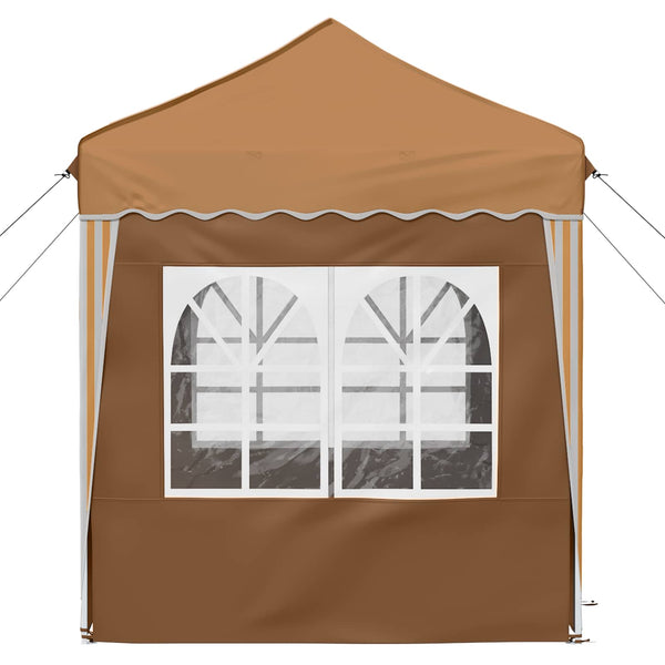Pop-up Juhlateltta 195 x 195 x 245 cm Beige Oxford-kangas