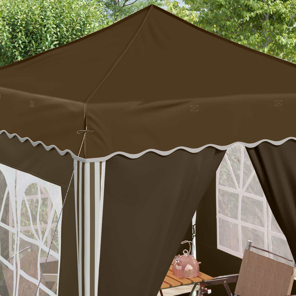 Pop-up Juhlateltta 195 x 195 x 245 cm Taupe Oxford-kangas