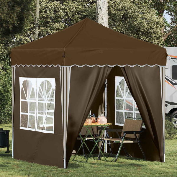 Pop-up Juhlateltta 195 x 195 x 245 cm Taupe Oxford-kangas