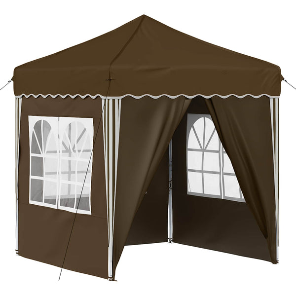 Pop-up Juhlateltta 195 x 195 x 245 cm Taupe Oxford-kangas