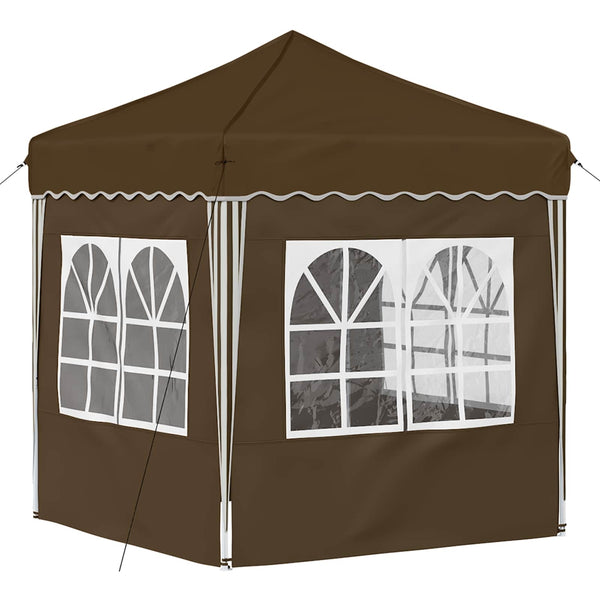 Pop-up Juhlateltta 195 x 195 x 245 cm Taupe Oxford-kangas