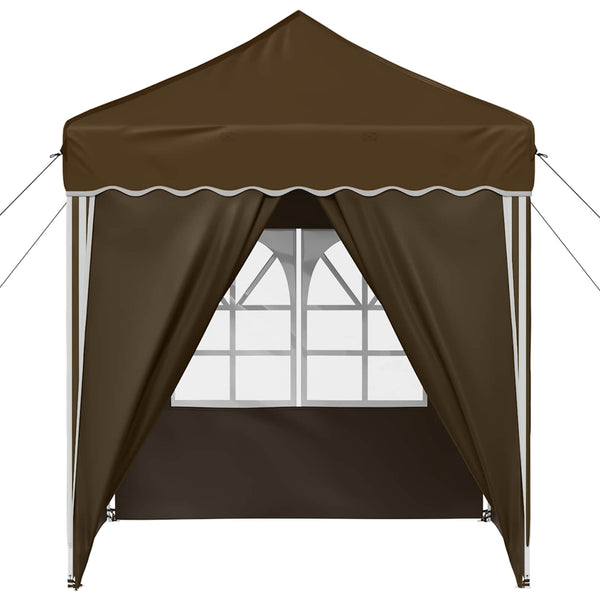 Pop-up Juhlateltta 195 x 195 x 245 cm Taupe Oxford-kangas