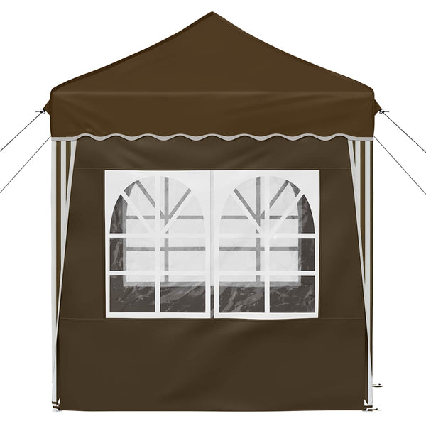 Pop-up Juhlateltta 195 x 195 x 245 cm Taupe Oxford-kangas