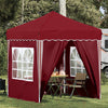Pop-up Juhlateltta 195 x 195 x 245 cm Burgundi Oxford-kangas
