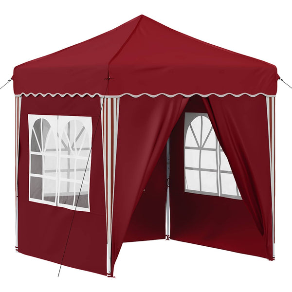 Pop-up Juhlateltta 195 x 195 x 245 cm Burgundi Oxford-kangas