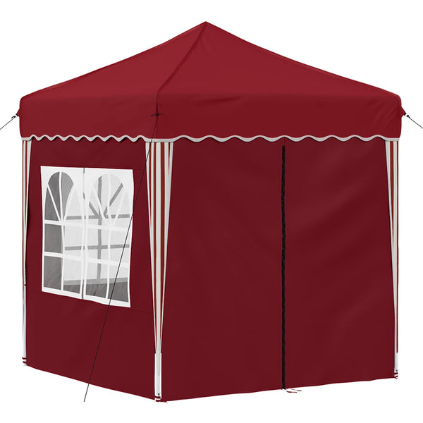 Pop-up Juhlateltta 195 x 195 x 245 cm Burgundi Oxford-kangas