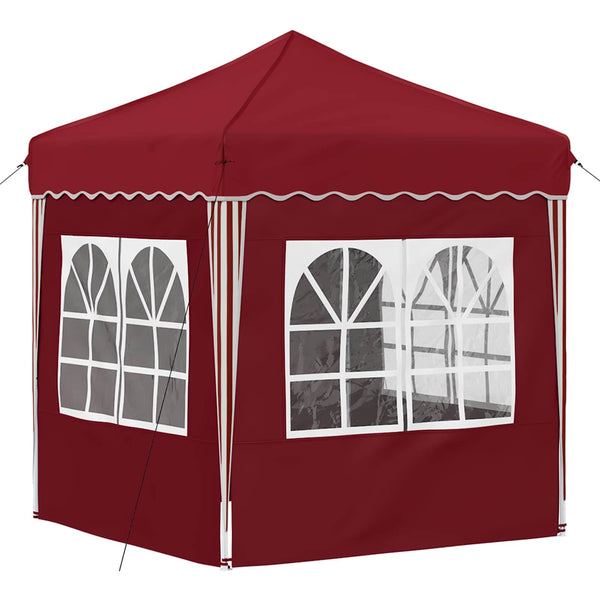 Pop-up Juhlateltta 195 x 195 x 245 cm Burgundi Oxford-kangas