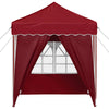 Pop-up Juhlateltta 195 x 195 x 245 cm Burgundi Oxford-kangas