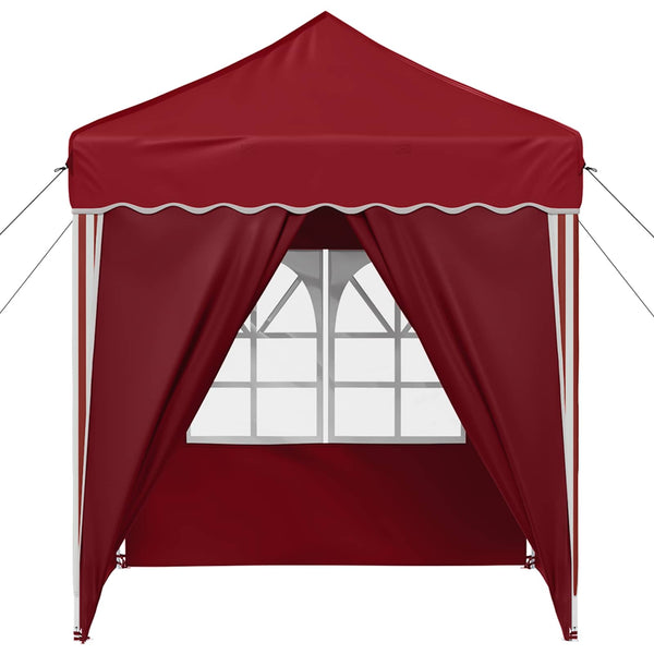 Pop-up Juhlateltta 195 x 195 x 245 cm Burgundi Oxford-kangas