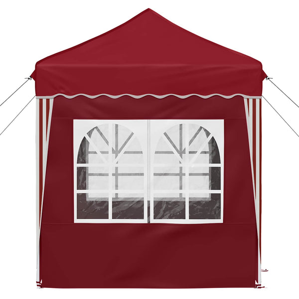 Pop-up Juhlateltta 195 x 195 x 245 cm Burgundi Oxford-kangas