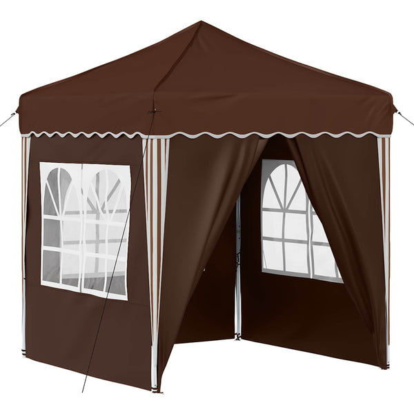 Pop-up Juhlateltta 195 x 195 x 245 cm Ruskea Oxford-kangas