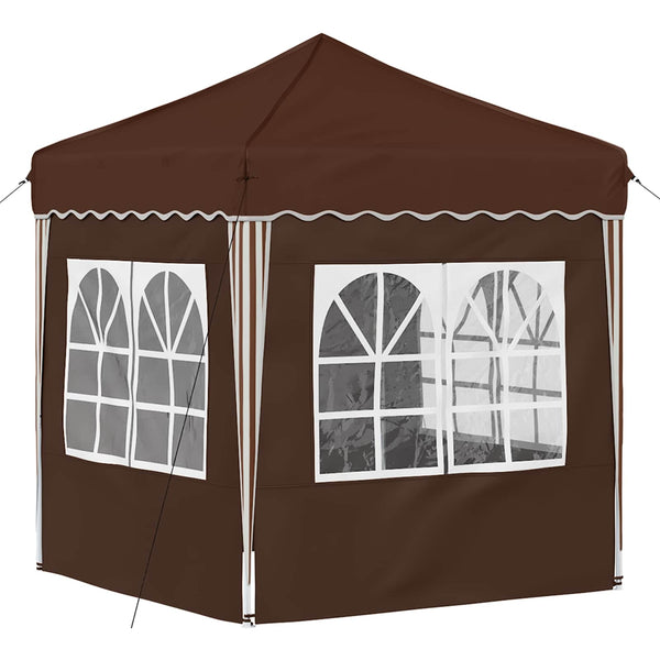 Pop-up Juhlateltta 195 x 195 x 245 cm Ruskea Oxford-kangas