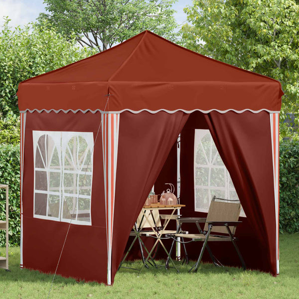 Pop-up Juhlateltta 195 x 195 x 245 cm Terrakotta Oxford-kangas
