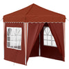 Pop-up Juhlateltta 195 x 195 x 245 cm Terrakotta Oxford-kangas