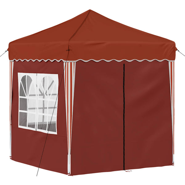 Pop-up Juhlateltta 195 x 195 x 245 cm Terrakotta Oxford-kangas