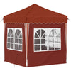 Pop-up Juhlateltta 195 x 195 x 245 cm Terrakotta Oxford-kangas