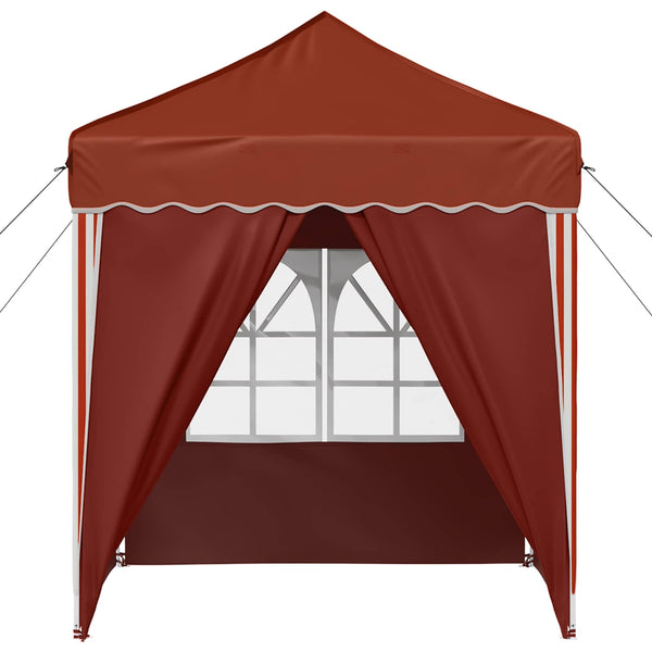 Pop-up Juhlateltta 195 x 195 x 245 cm Terrakotta Oxford-kangas