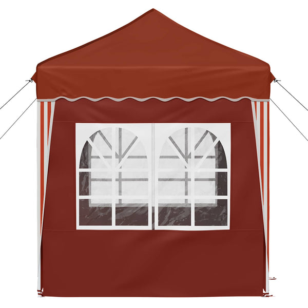 Pop-up Juhlateltta 195 x 195 x 245 cm Terrakotta Oxford-kangas