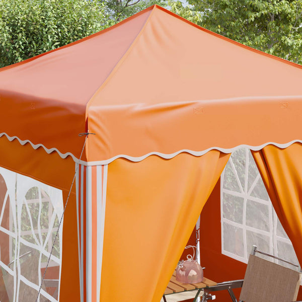 Pop-up Juhlateltta 195 x 195 x 245 cm Oranssi Oxford-kangas