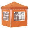 Pop-up Juhlateltta 195 x 195 x 245 cm Oranssi Oxford-kangas