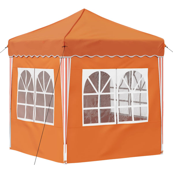 Pop-up Juhlateltta 195 x 195 x 245 cm Oranssi Oxford-kangas