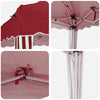 Pop-up Juhlateltta 288 x 288 x 245 cm Burgundi Oxford-kangas