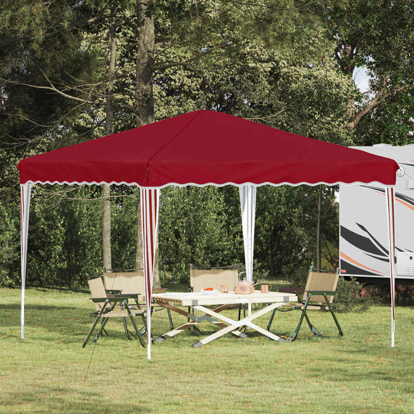 Pop-up Juhlateltta 288 x 288 x 245 cm Burgundi Oxford-kangas