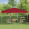 Pop-up Juhlateltta 288 x 288 x 245 cm Burgundi Oxford-kangas
