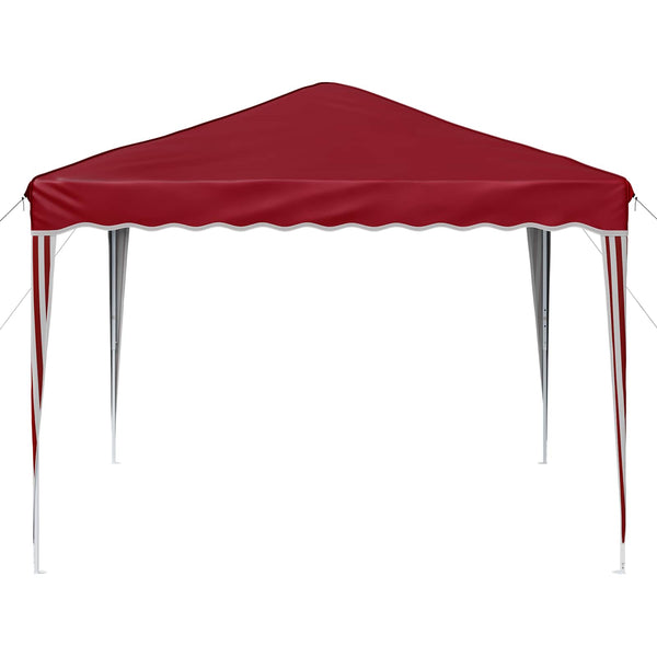 Pop-up Juhlateltta 288 x 288 x 245 cm Burgundi Oxford-kangas