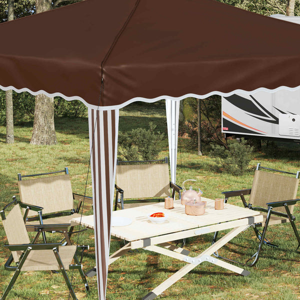 Pop-up Juhlateltta 288 x 288 x 245 cm Ruskea Oxford-kangas