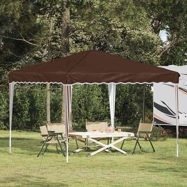 Pop-up Juhlateltta 288 x 288 x 245 cm Ruskea Oxford-kangas
