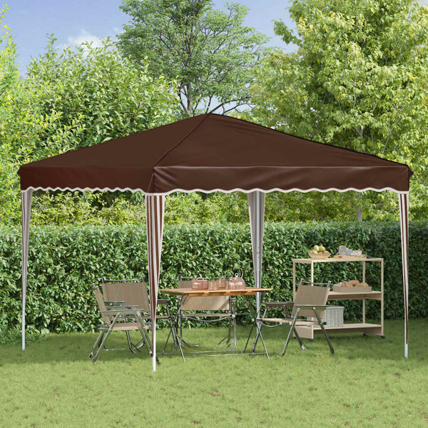 Pop-up Juhlateltta 288 x 288 x 245 cm Ruskea Oxford-kangas