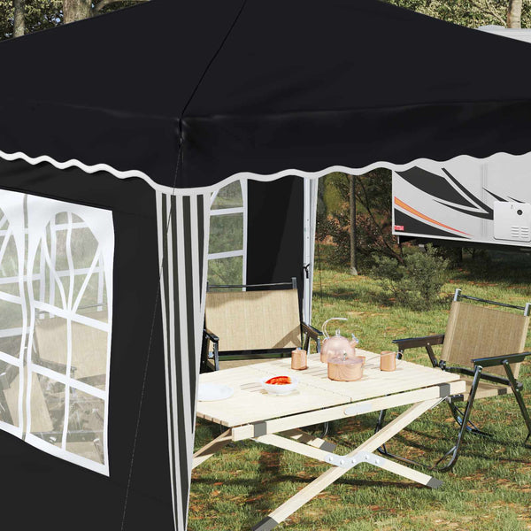 Pop-up Juhlateltta 288 x 288 x 245 cm Antrasiitti Oxford-kangas