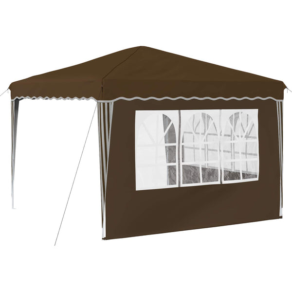 Pop-up Juhlateltta 288 x 288 x 245 cm Taupe Oxford-kangas