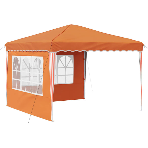 Pop-up Juhlateltta 288 x 288 x 245 cm Oranssi Oxford-kangas